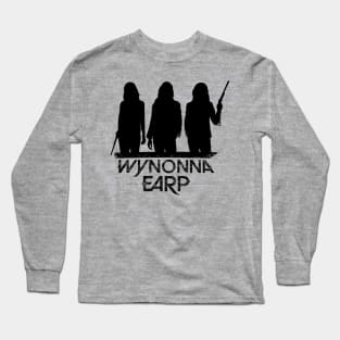 (Black Print) Wynonna Earp X3 T-Shirt Long Sleeve T-Shirt